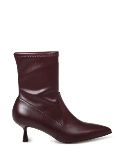 Sergio Levantesi Pointed-toe Ankle Boots In Red