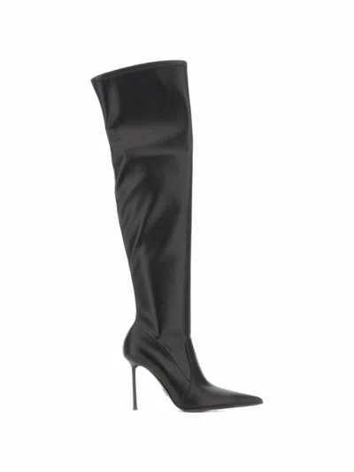 Sergio Levantesi Pupa67 Tryde Over-the-knee Boots In Black