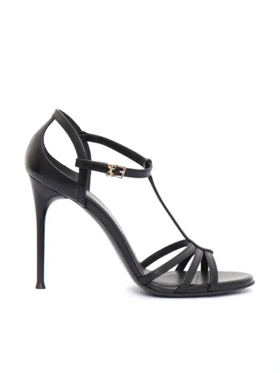 SERGIO LEVANTESI RAILY5 CALF BLACK SANDAL