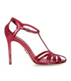 Sergio Levantesi Rita Strawberry Heeled Sandal In Red