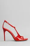 Sergio Levantesi 100mm Ryana Sandals In Red