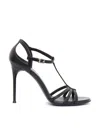 Sergio Levantesi Raily5 Calf Black Sandal In Black