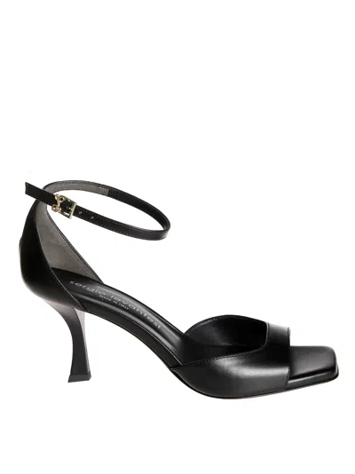 Sergio Levantesi Sandalo In Pelle In Black