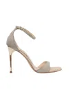 Sergio Levantesi Rave Microstar Platinum Sandal In Gold