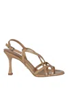 Sergio Levantesi T 80 Woven Sandal In Beige