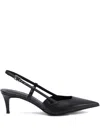 Sergio Levantesi Slingback Pointed-toe Pumps In Black