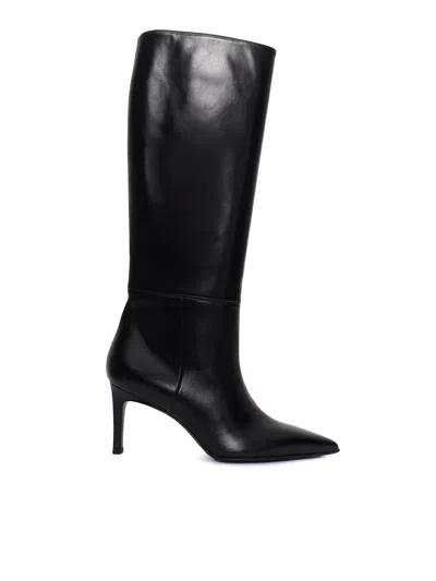 Sergio Levantesi Stivale Ginevra56 Bafalo Nero In Black