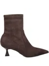 Sergio Levantesi Suede Ankle Boots In Brown