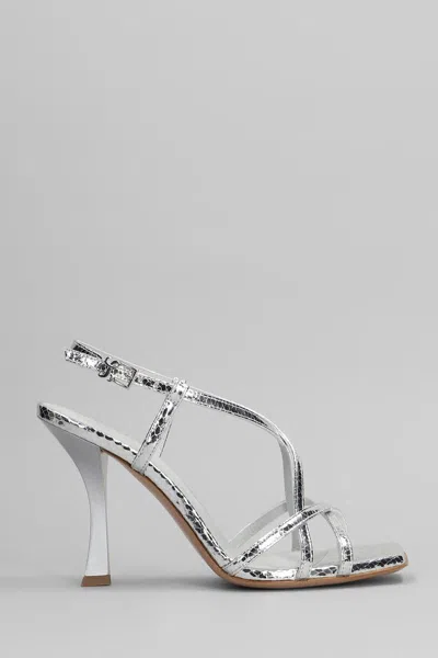 Sergio Levantesi Terry Sandals In Silver