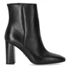 Sergio Levantesi Tessa Black Heeled Ankle Boot In Black