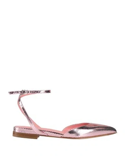 Sergio Levantesi Woman Ballet Flats Pink Size 7 Leather
