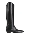 Sergio Levantesi Woman Boot Black Size 6.5 Leather