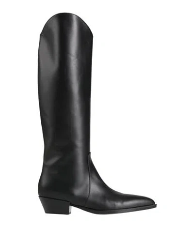 Sergio Levantesi Woman Boot Black Size 6.5 Leather