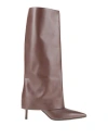 Sergio Levantesi Woman Boot Brown Size 8 Calfskin