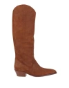 Sergio Levantesi Woman Boot Brown Size 8 Leather In Brown