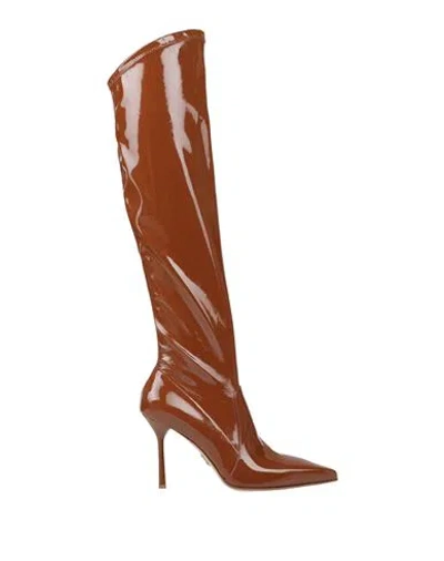 Sergio Levantesi Woman Boot Brown Size 8 Leather