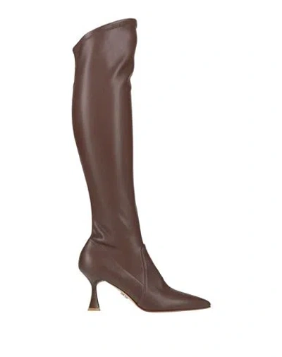 Sergio Levantesi Woman Boot Chocolate Brown Size 8 Textile Fibers