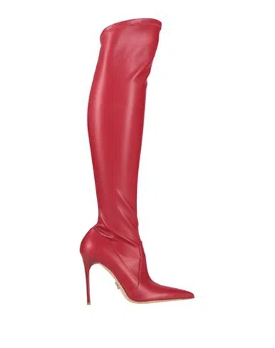 Sergio Levantesi Woman Boot Red Size 8.5 Textile Fibers