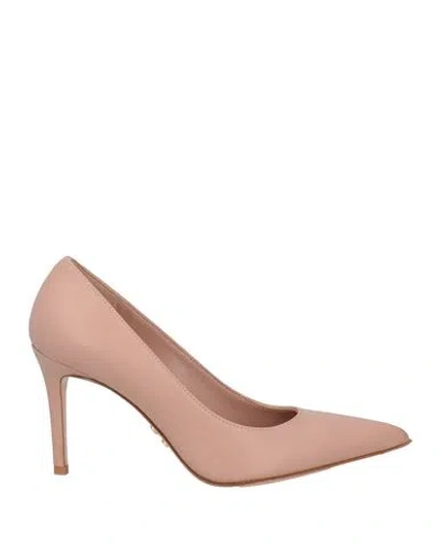 Sergio Levantesi Woman Pumps Antique Rose Size 5 Leather In Pink