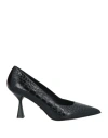 Sergio Levantesi Woman Pumps Black Size 8 Leather