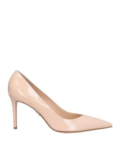 Sergio Levantesi Woman Pumps Blush Size 7 Leather In Multi
