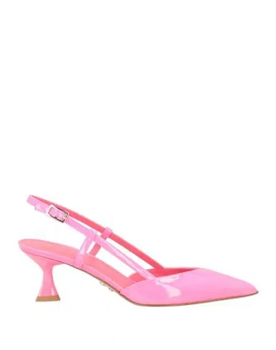 Sergio Levantesi Woman Pumps Fuchsia Size 6 Leather