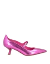 Sergio Levantesi Woman Pumps Fuchsia Size 8 Leather