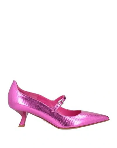 Sergio Levantesi Woman Pumps Fuchsia Size 8 Leather