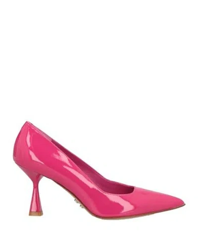 SERGIO LEVANTESI SERGIO LEVANTESI WOMAN PUMPS MAGENTA SIZE 7 SOFT LEATHER