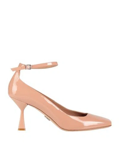 Sergio Levantesi Woman Pumps Pastel Pink Size 10 Leather In Pink