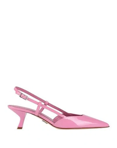 Sergio Levantesi Woman Pumps Pink Size 10 Leather