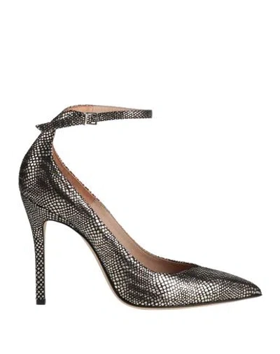 Sergio Levantesi Woman Pumps Platinum Size 8 Leather