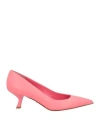 Sergio Levantesi Woman Pumps Salmon Pink Size 8 Leather
