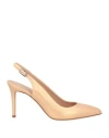 Sergio Levantesi Woman Pumps Sand Size 8 Leather