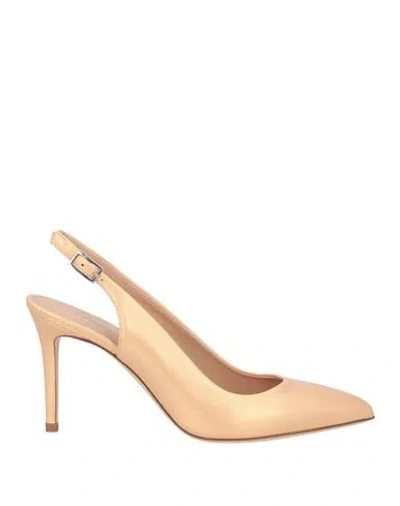 Sergio Levantesi Woman Pumps Sand Size 8 Leather