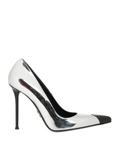 Sergio Levantesi Woman Pumps Silver Size 8 Synthetic Material In Multi