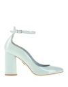 Sergio Levantesi With Heel Green In Blue