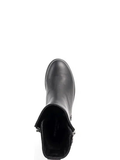 Sergio Moretti Ankle Boots With Chunky Rubber Sole In Black