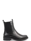 Sergio Moretti Ankle Boots With Elastic Side Panels In Black