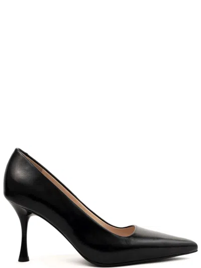 Sergio Moretti Classic Closed-high Heel Pumps With Pointed Toe In Black