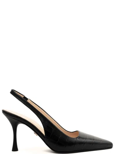 Sergio Moretti Classic Part-open Pumps With Pointed Toe In Black