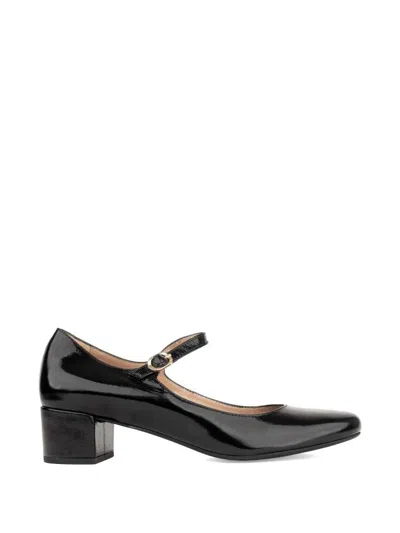 Sergio Moretti Firenze Almond Toe Heeled Pumps In Black