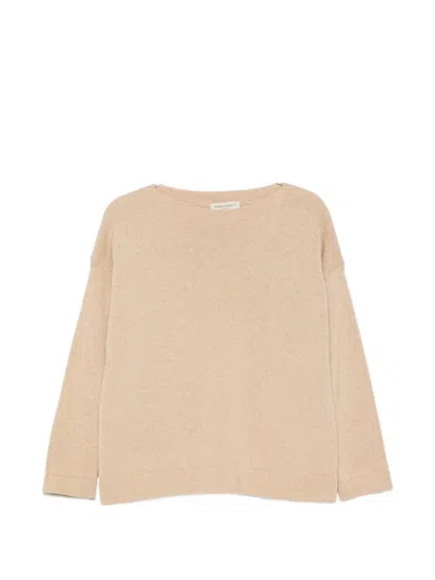 Sergio Moretti Firenze Boat-neck Sweater In Brown