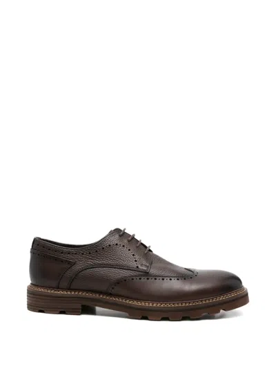 Sergio Moretti Firenze Brogue-detail Lace-up Fastening Brogues Shoes In Multi