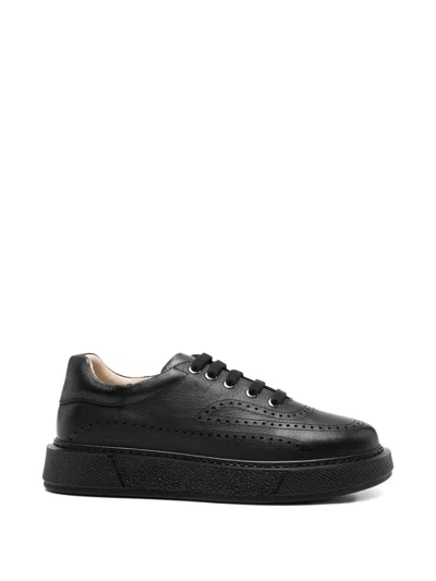 Sergio Moretti Firenze Brogue-detail Pebbled Sneakers
