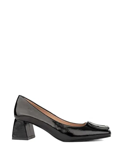 Sergio Moretti Firenze Buckle-detail Heeled Pumps In Black