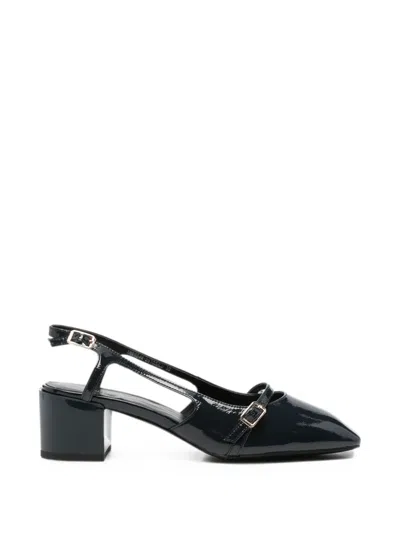 Sergio Moretti Firenze Buckle-detail Slingback Pumps In Animal Print