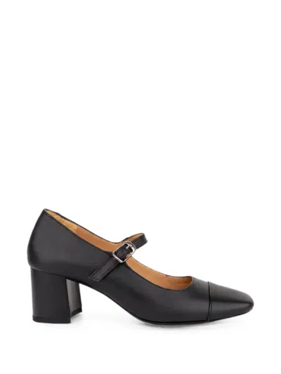 Sergio Moretti Firenze Buckle-fastening Mary Jane Pumps In Black