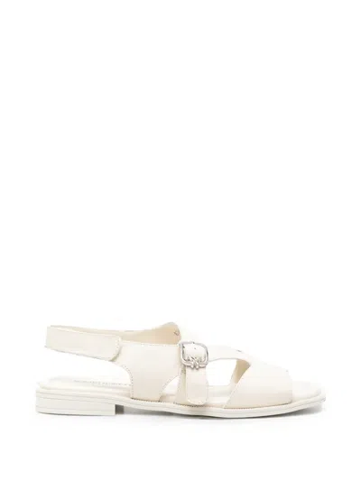 Sergio Moretti Firenze Buckle-fastening Touch-strap Sandals In Neutral