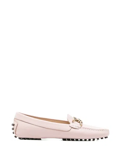 Sergio Moretti Firenze Chain-link Pebble-grain Loafers In Multi